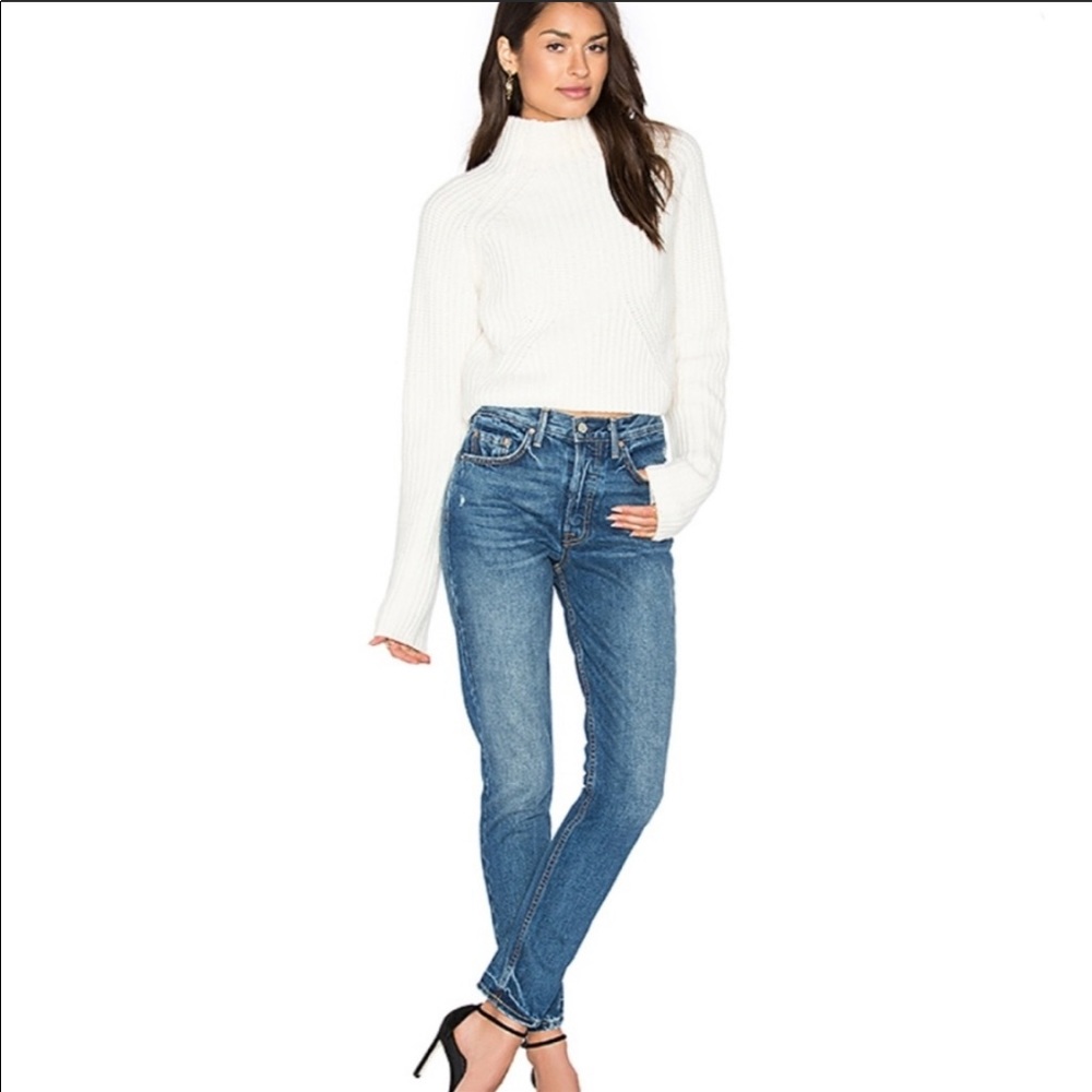 GRLFRND Karolina high rise skinny jeans NWT